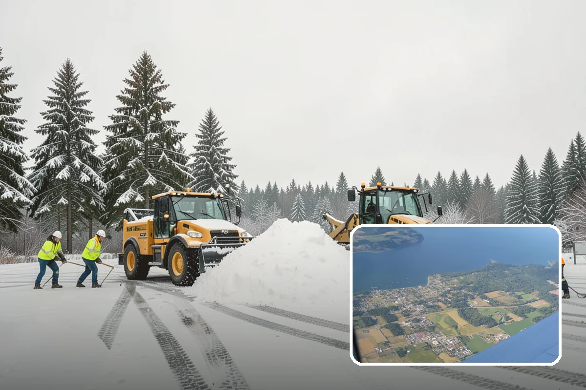 Snow Plowing in Coupeville, Island County, WA - Rapid clearing of large paved areas