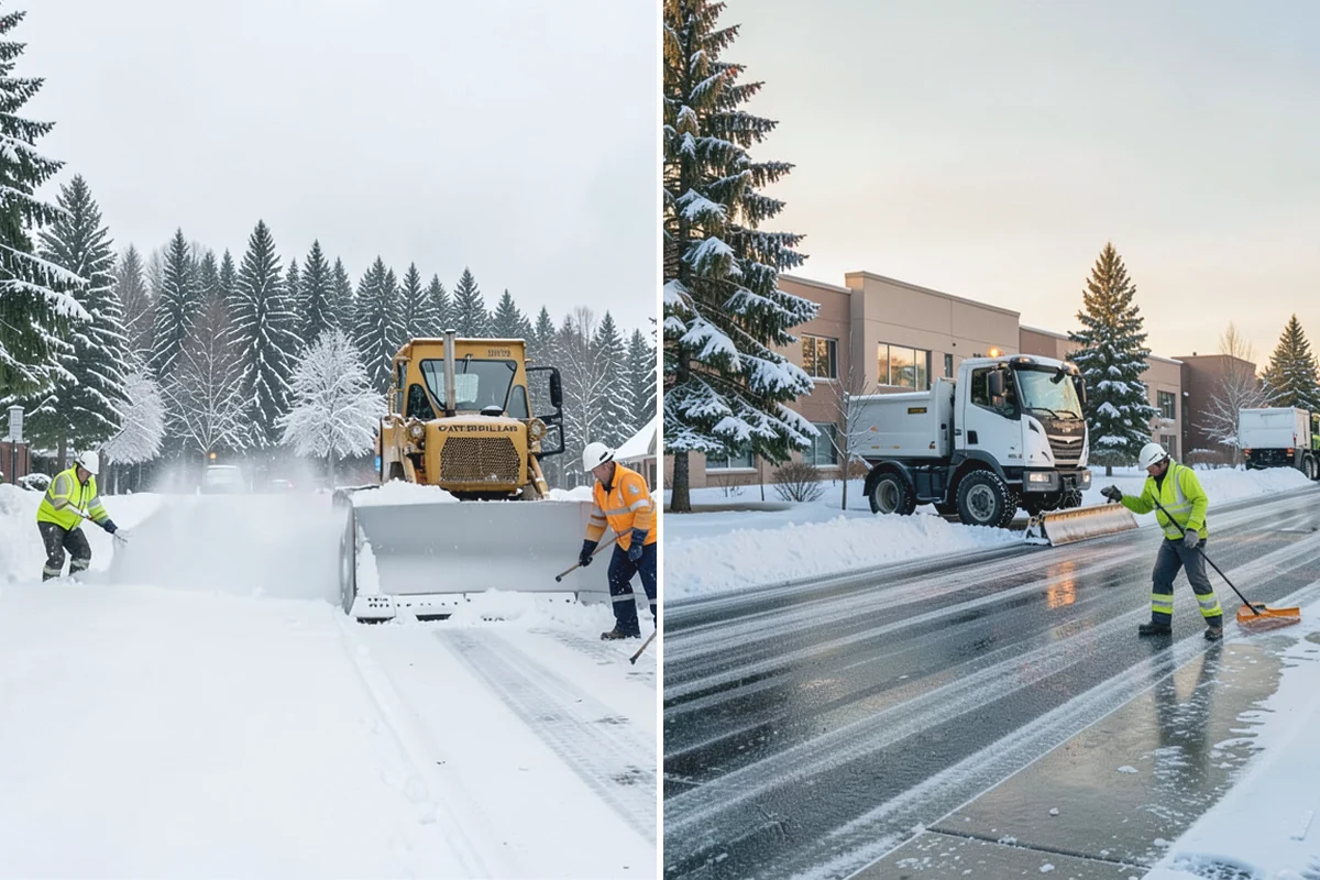 Snow Plowing in Darrington, Snohomish County, WA - Review the property and mark snow storage areas