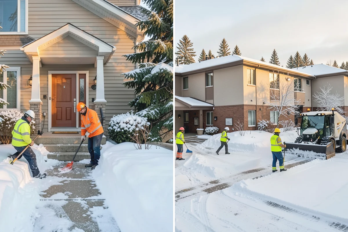 Snow Plowing in Des Moines, King County, WA - Review the property and mark snow storage areas