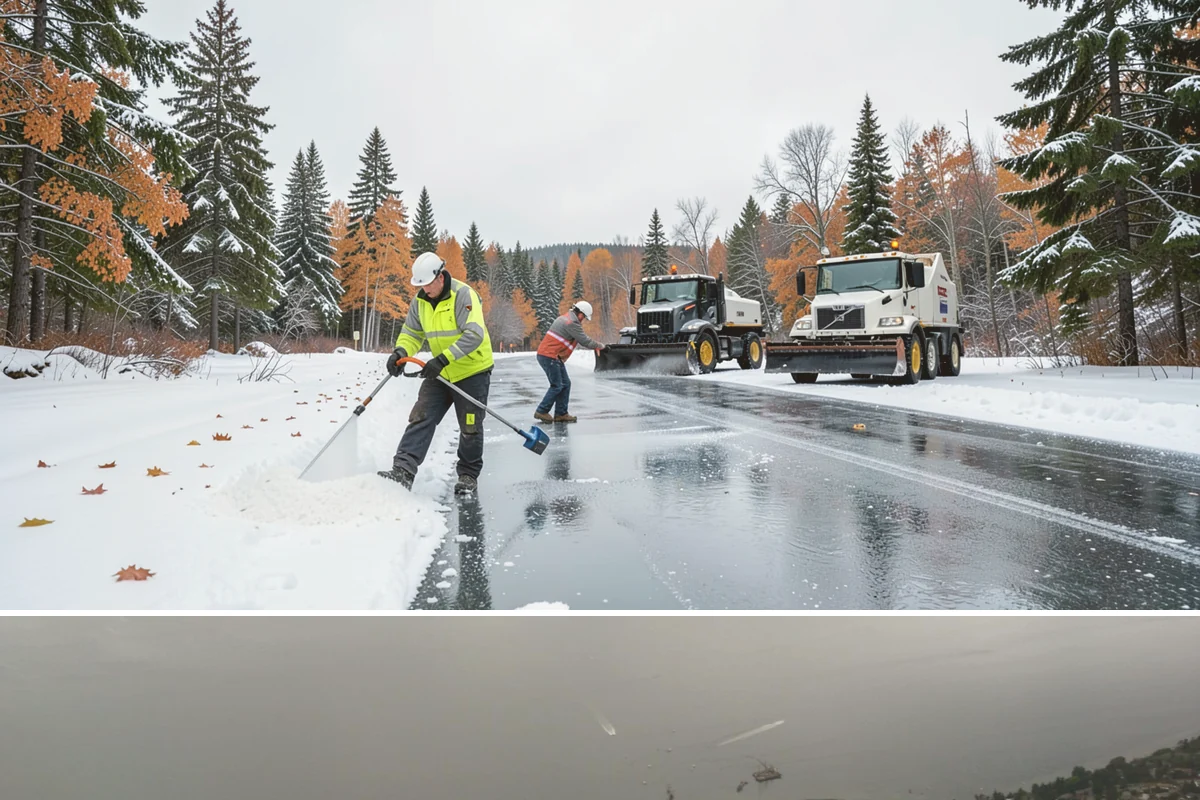 Snow Plowing in Des Moines, King County, WA - Plowing runs from the first accumulating snow, typically late November, through the end of the season in February or March.