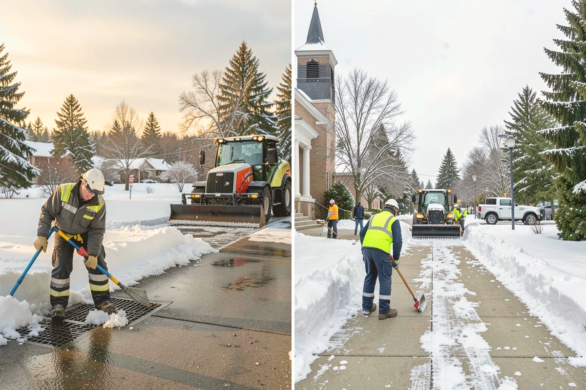 Snow Plowing in Edmonds, Snohomish County, WA - Review the property and mark snow storage areas
