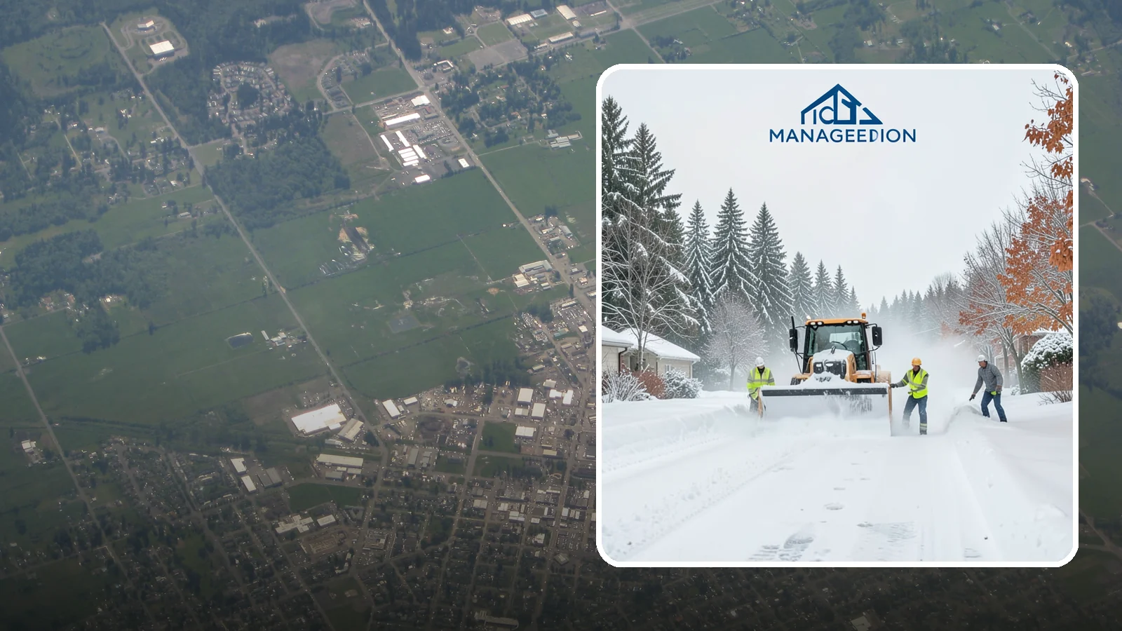 Snow Plowing in Enumclaw, King County, WA - Our truck-mounted snow plowing quickly clears driveways, lots, and access roads across Western Washington.
