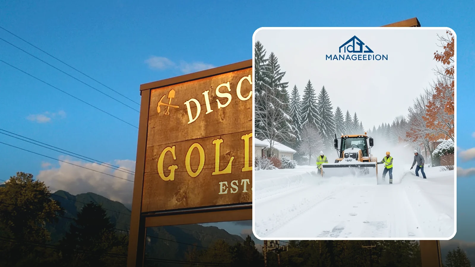 Snow Plowing in Gold Bar, Snohomish County, WA - Our truck-mounted snow plowing quickly clears driveways, lots, and access roads across Western Washington.