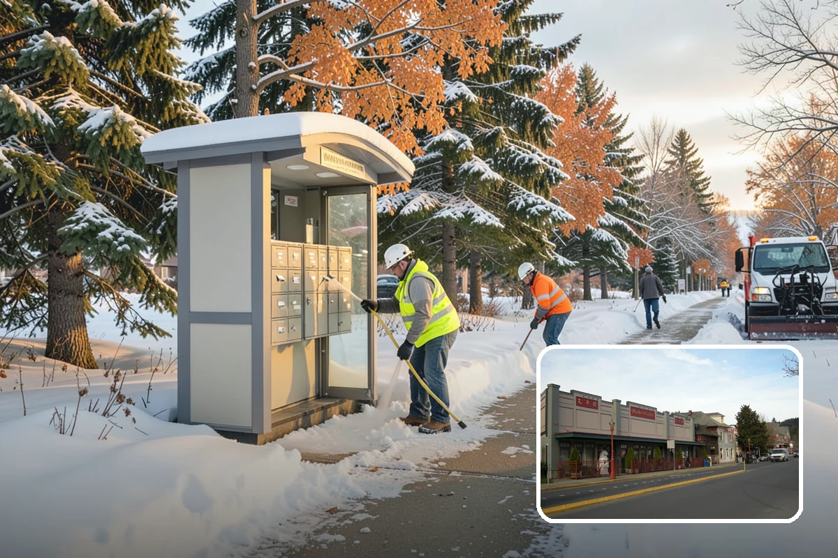 Snow Plowing in Issaquah, King County, WA - Rapid clearing of large paved areas