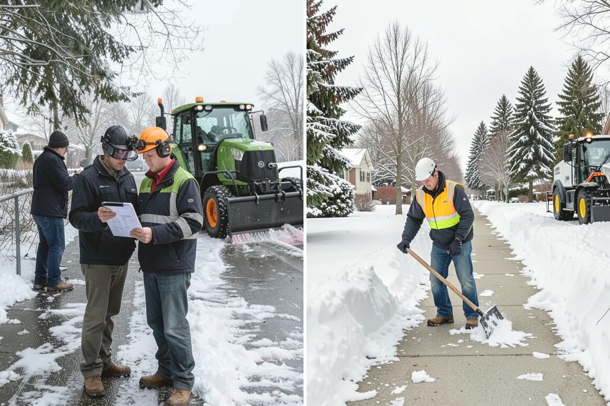 Snow Plowing in Issaquah, King County, WA - Review the property and mark snow storage areas