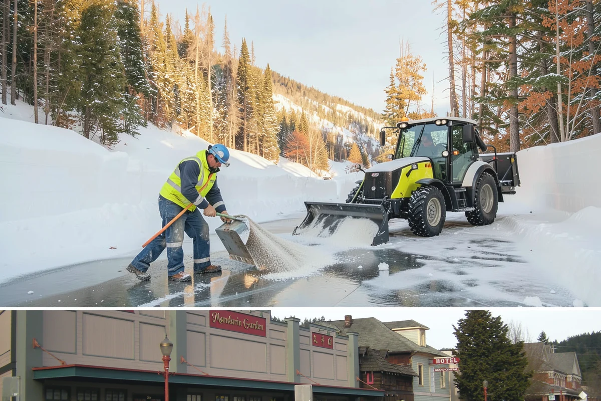 Snow Plowing in Issaquah, King County, WA - Plowing runs from the first accumulating snow, typically late November, through the end of the season in February or March.