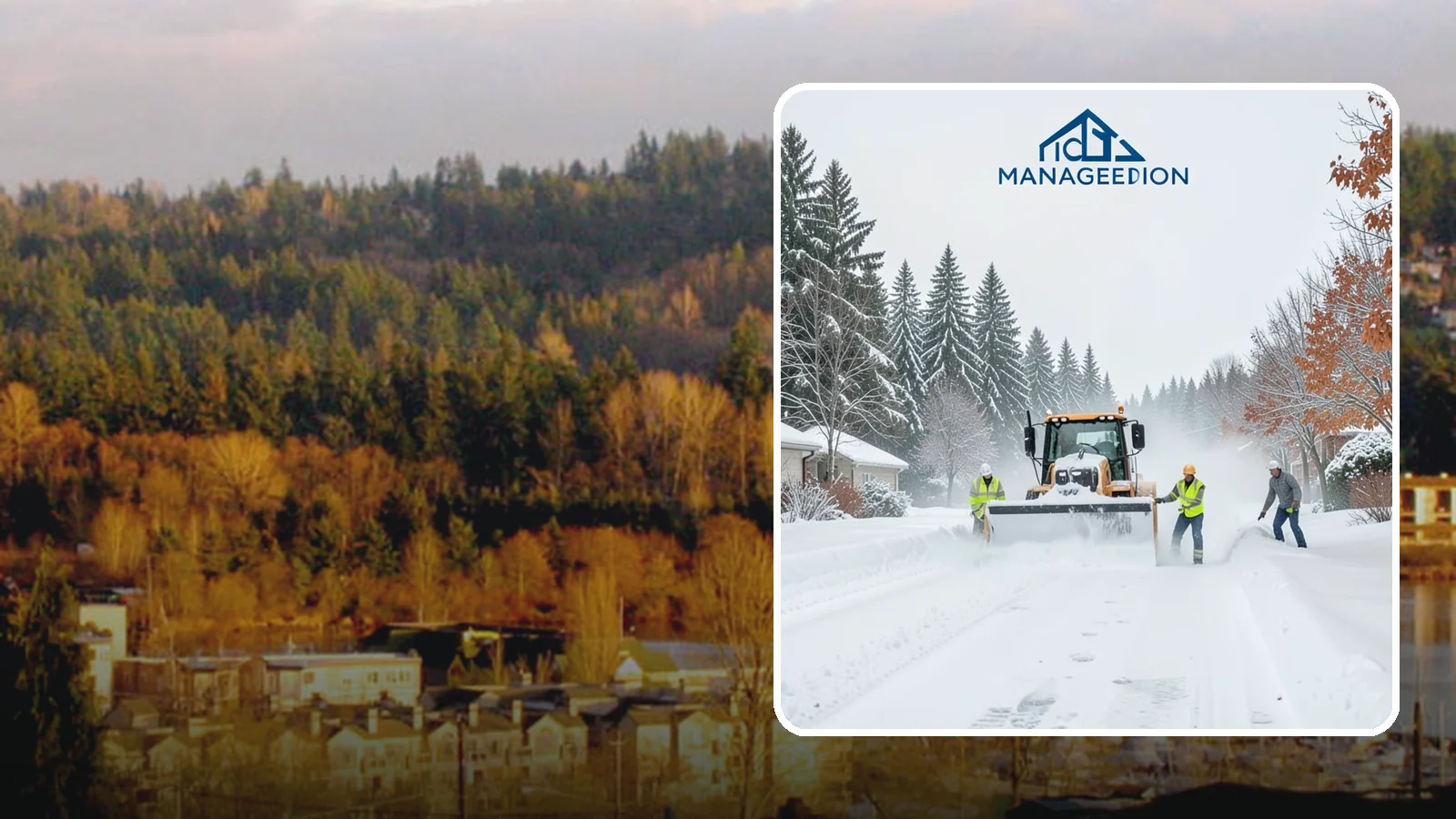 Snow Plowing in Kenmore, King County, WA - Our truck-mounted snow plowing quickly clears driveways, lots, and access roads across Western Washington.