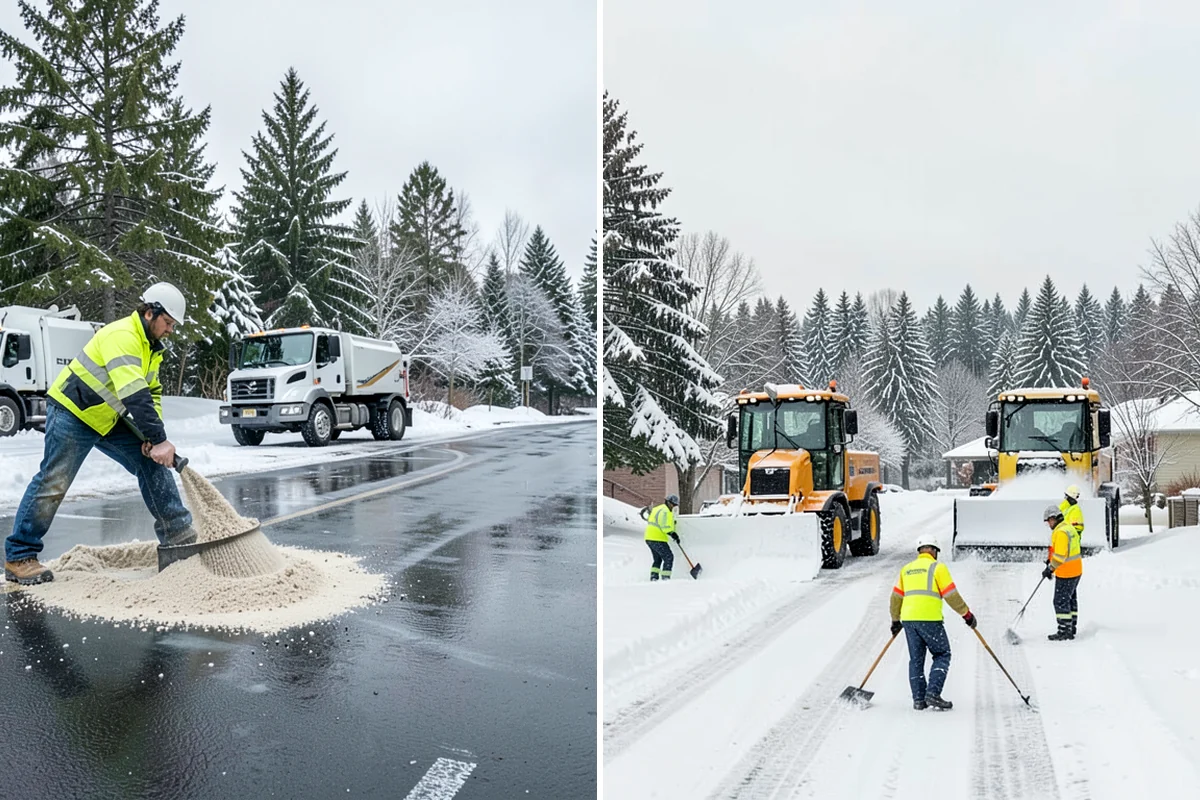 Snow Plowing in Kenmore, King County, WA - Review the property and mark snow storage areas
