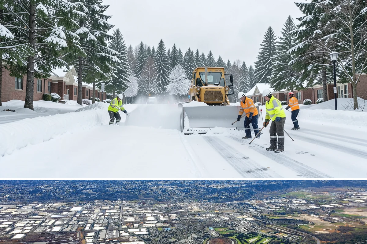 Snow Plowing in Kent, King County, WA - Plowing runs from the first accumulating snow, typically late November, through the end of the season in February or March.
