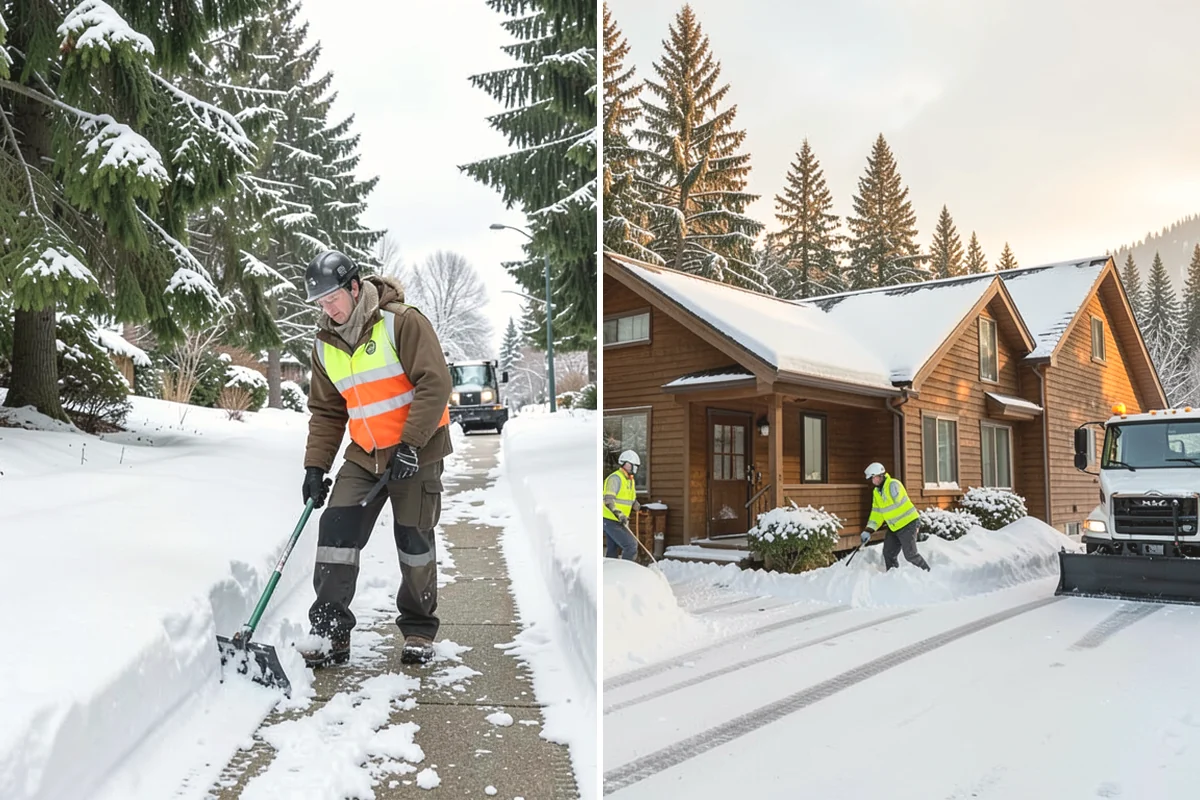 Snow Plowing in Lake Stevens, Snohomish County, WA - Review the property and mark snow storage areas