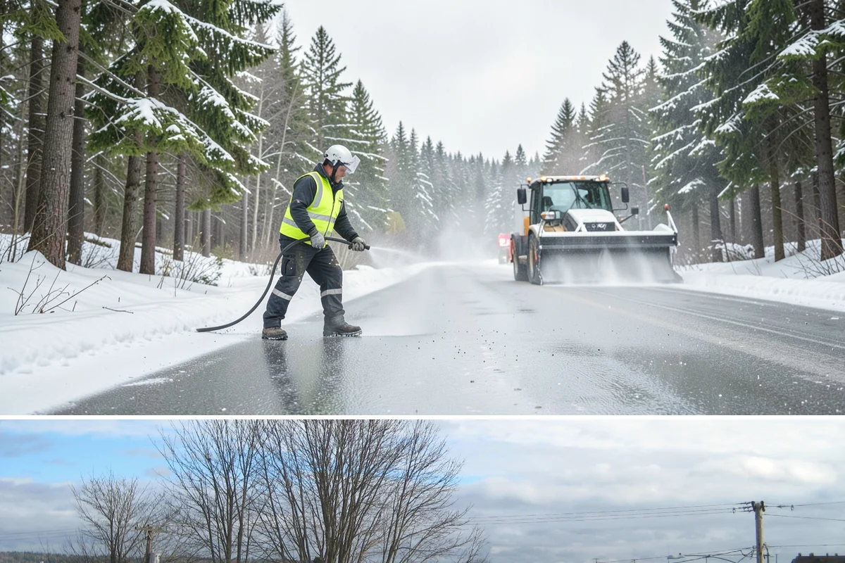 Snow Plowing in Langley, Island County, WA - Plowing runs from the first accumulating snow, typically late November, through the end of the season in February or March.