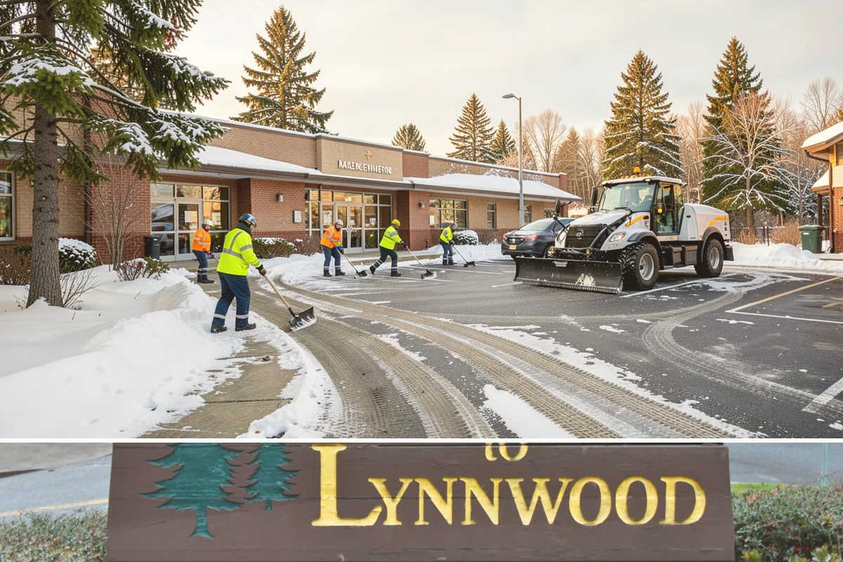Snow Plowing in Lynnwood, Snohomish County, WA - Plowing runs from the first accumulating snow, typically late November, through the end of the season in February or March.