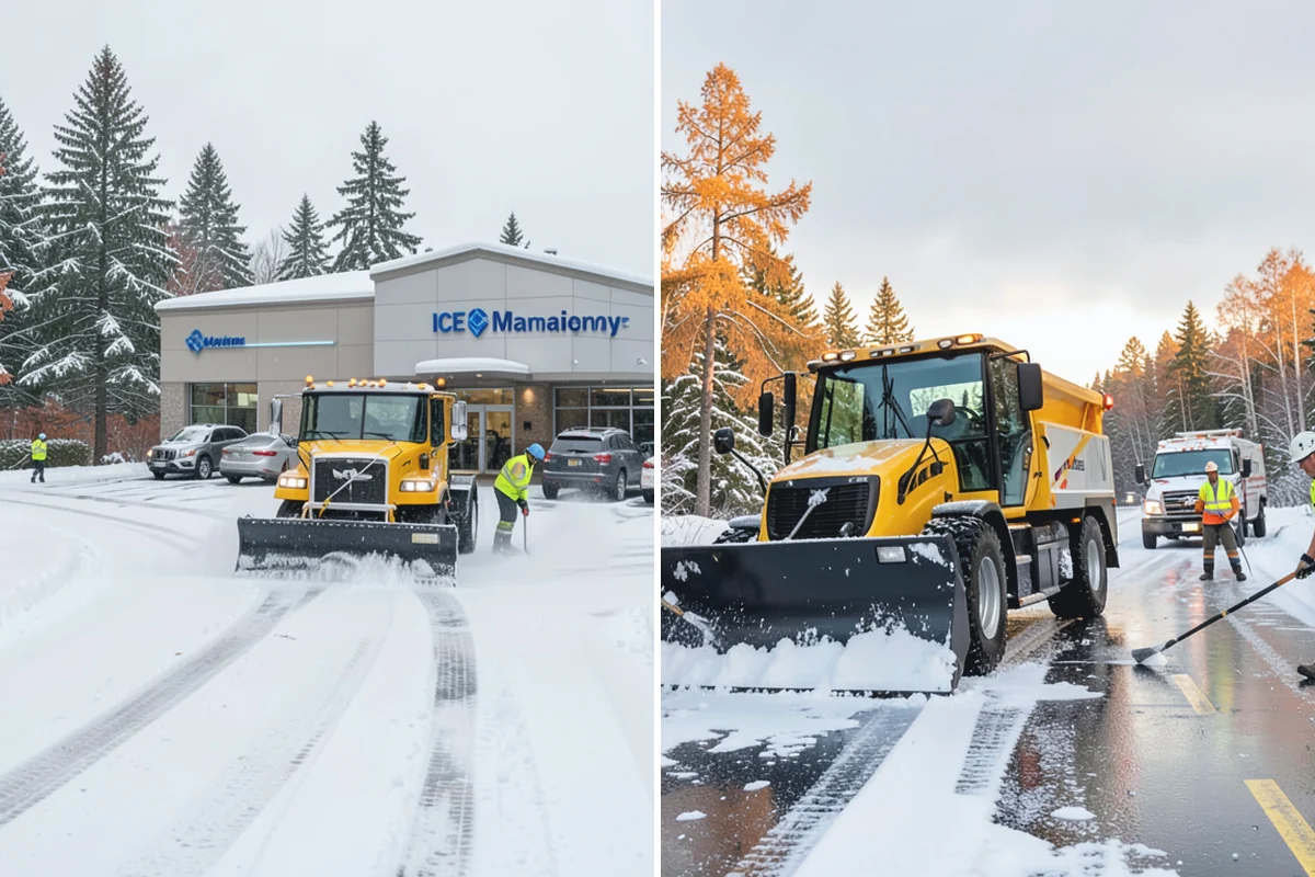 Snow Plowing in Marysville, Snohomish County, WA - Review the property and mark snow storage areas