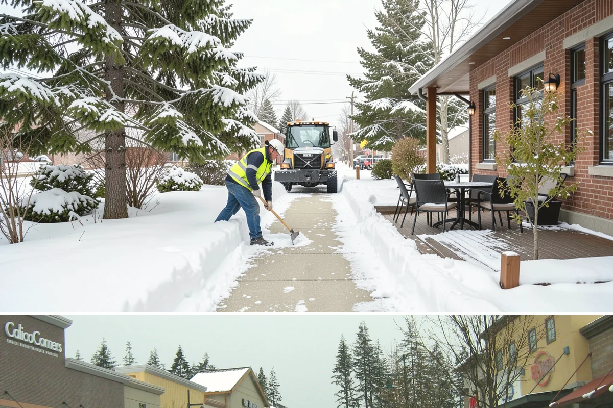 Snow Plowing in Mill Creek, Snohomish County, WA - Plowing runs from the first accumulating snow, typically late November, through the end of the season in February or March.