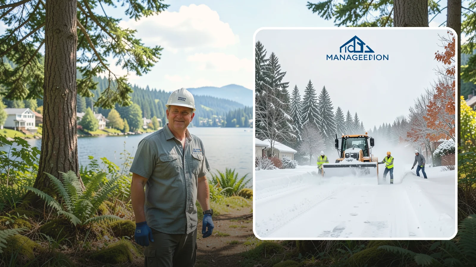 Snow Plowing in Milton, King County, WA - Our truck-mounted snow plowing quickly clears driveways, lots, and access roads across Western Washington.