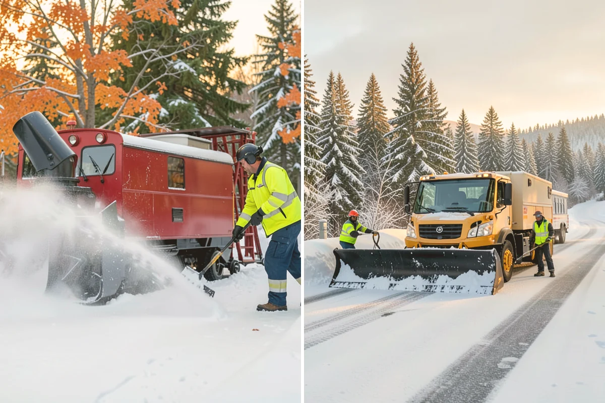 Snow Plowing in Milton, King County, WA - Review the property and mark snow storage areas