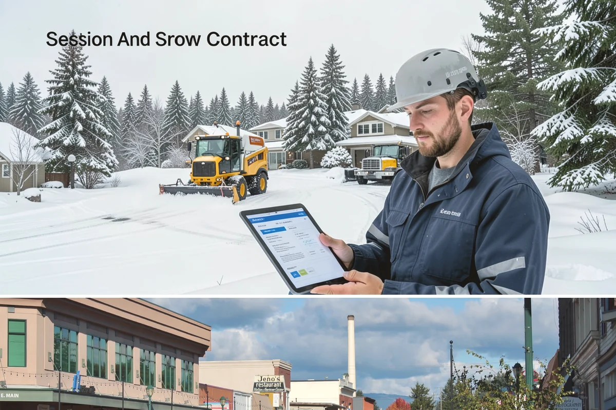 Snow Plowing in Monroe, Snohomish County, WA - Plowing runs from the first accumulating snow, typically late November, through the end of the season in February or March.