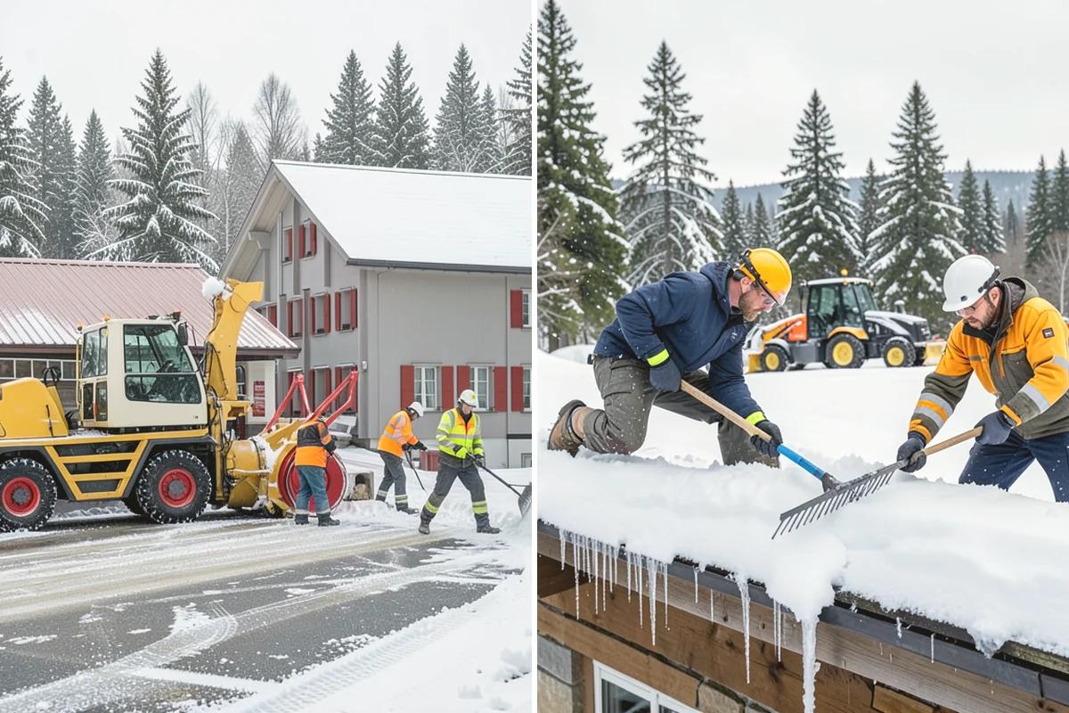 Snow Plowing in Mountlake Terrace, Snohomish County, WA - Review the property and mark snow storage areas