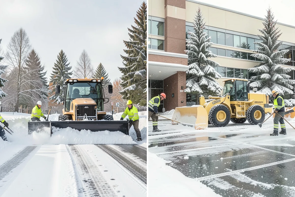 Snow Plowing in Mukilteo, Snohomish County, WA - Review the property and mark snow storage areas