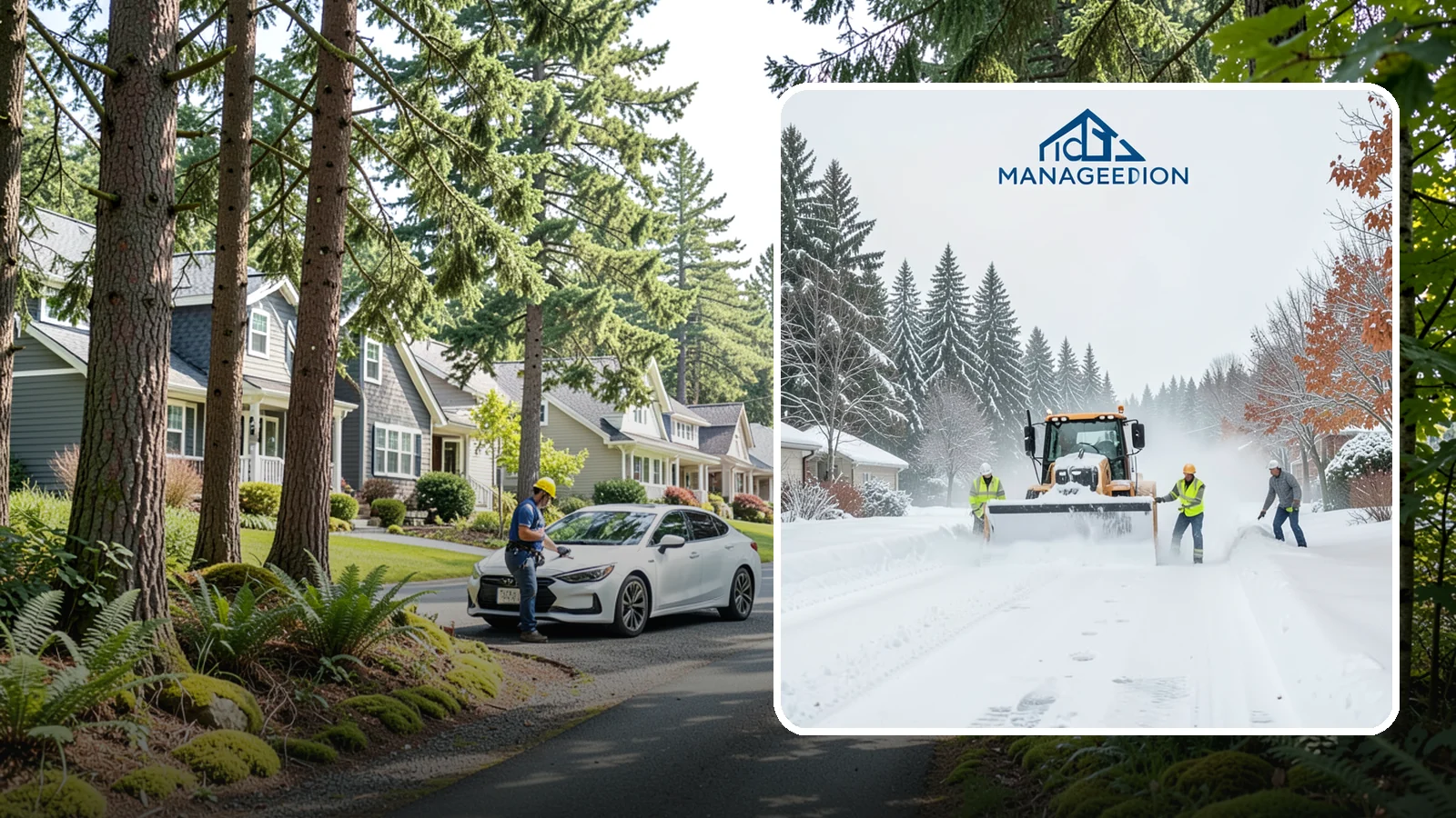 Snow Plowing in Normandy Park, King County, WA - Our truck-mounted snow plowing quickly clears driveways, lots, and access roads across Western Washington.
