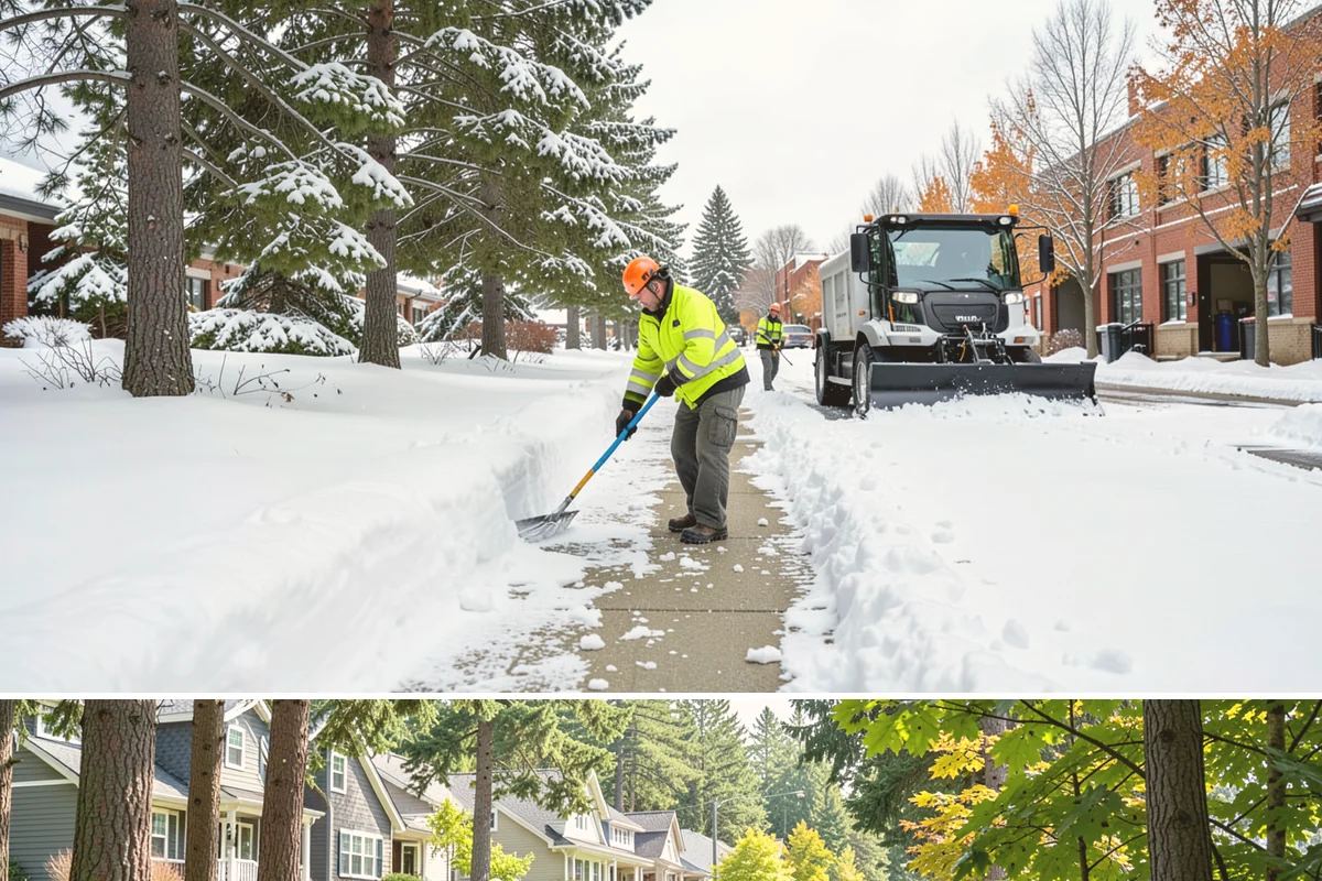 Snow Plowing in Normandy Park, King County, WA - Plowing runs from the first accumulating snow, typically late November, through the end of the season in February or March.