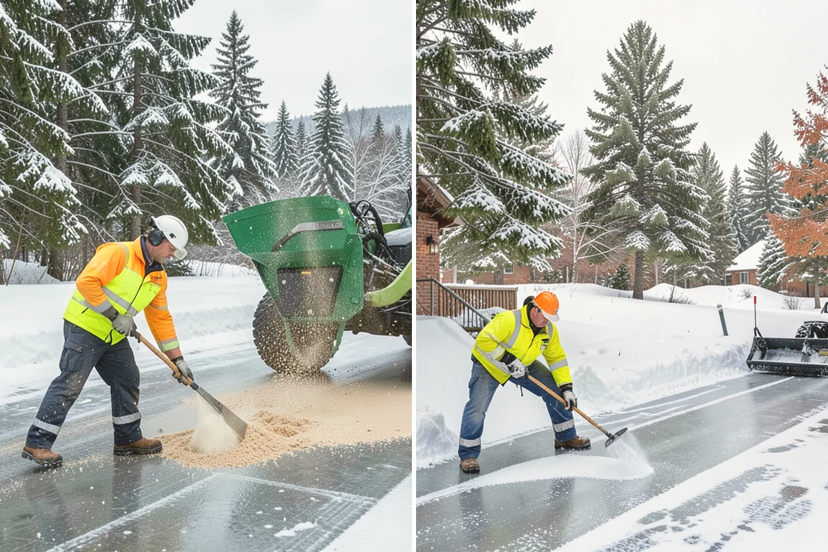 Snow Plowing in Orting, Pierce County, WA - Review the property and mark snow storage areas