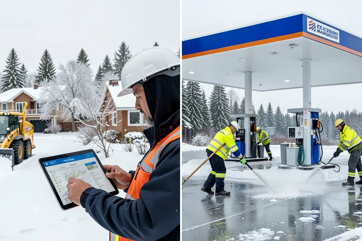 Snow Plowing in Pacific, King County, WA - Review the property and mark snow storage areas