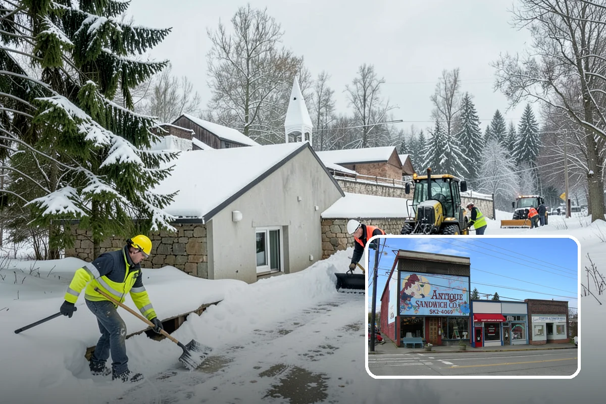 Snow Plowing in Ruston, Pierce County, WA - Rapid clearing of large paved areas