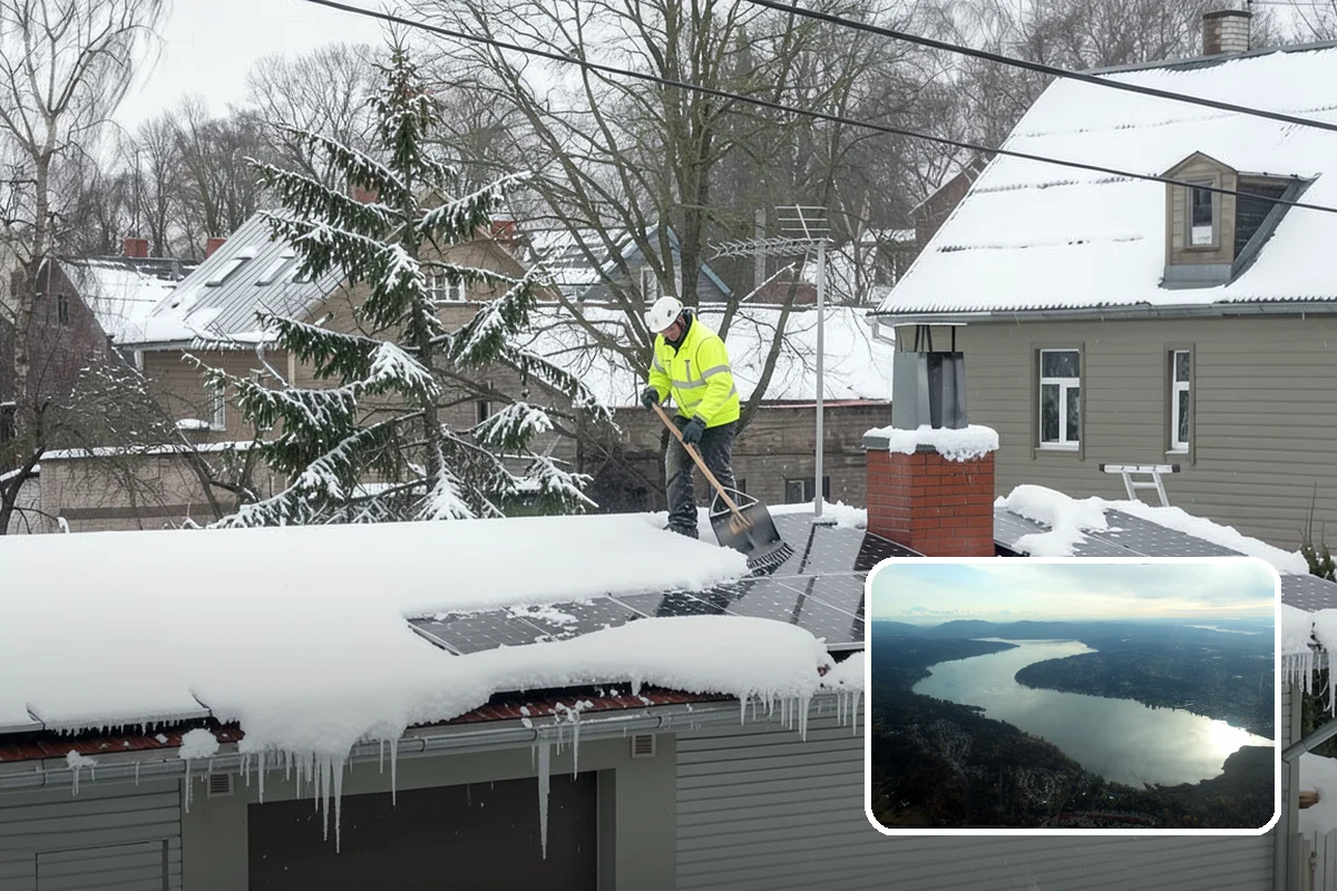 Snow Plowing in Sammamish, King County, WA - Rapid clearing of large paved areas
