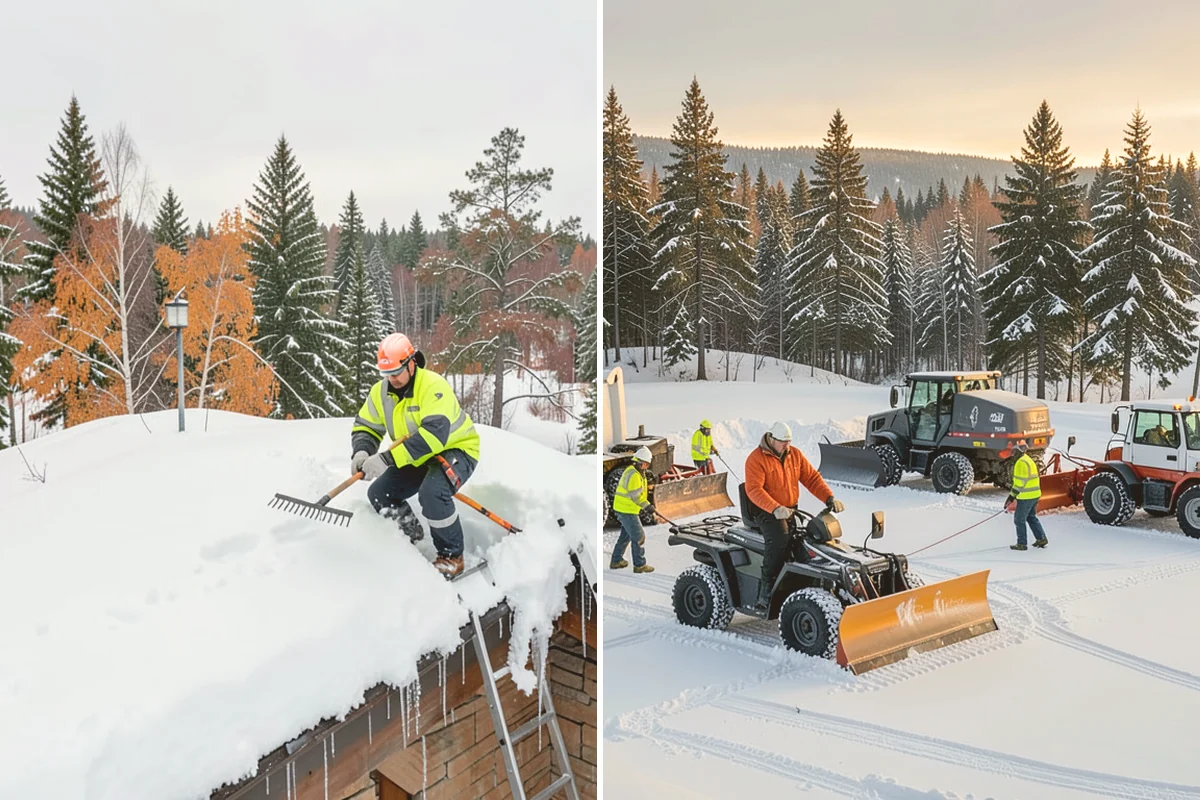 Snow Plowing in Sammamish, King County, WA - Review the property and mark snow storage areas