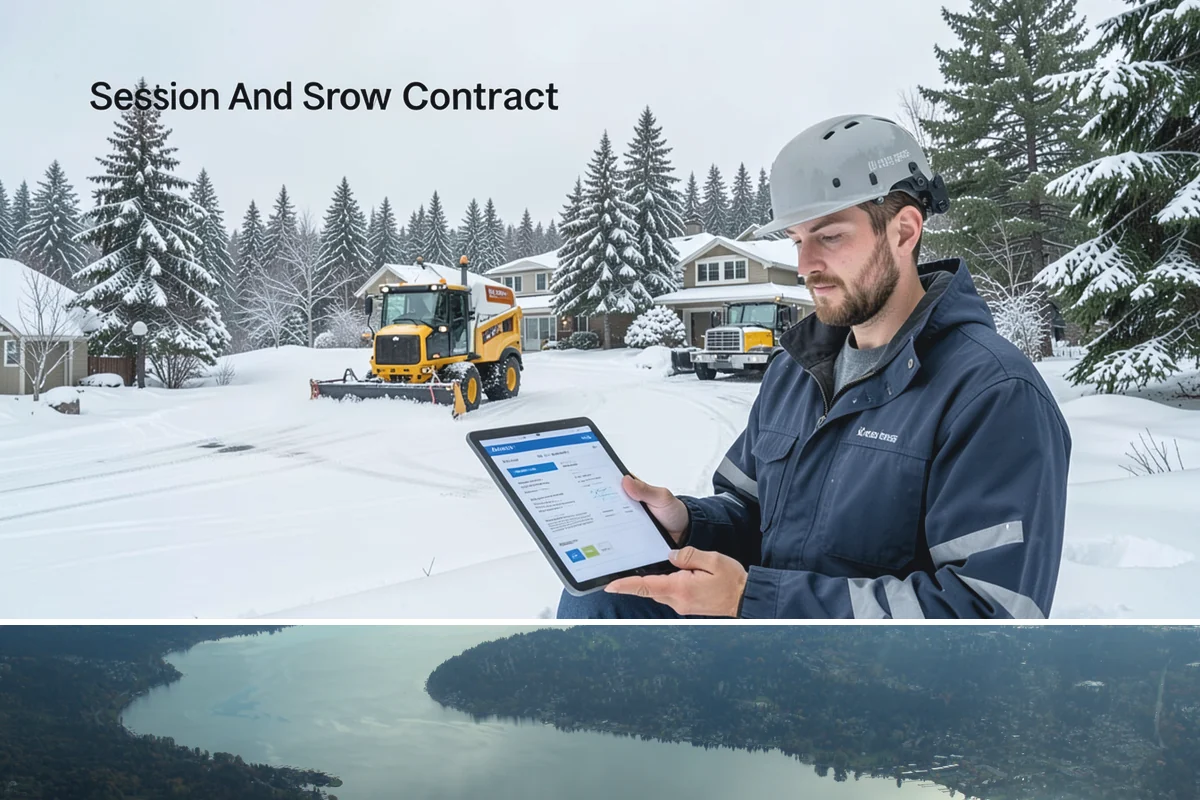 Snow Plowing in Sammamish, King County, WA - Plowing runs from the first accumulating snow, typically late November, through the end of the season in February or March.