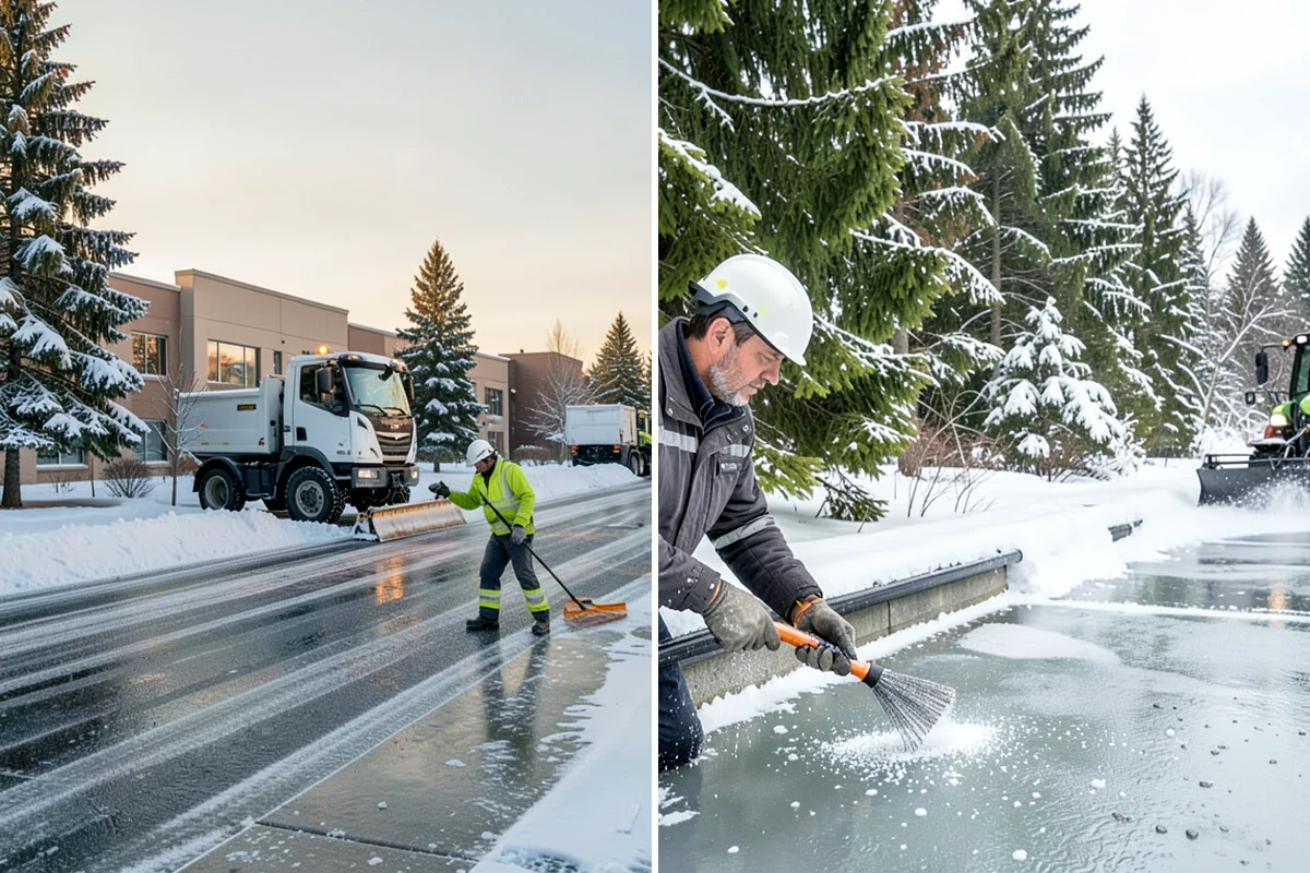 Snow Plowing in SeaTac, King County, WA - Review the property and mark snow storage areas