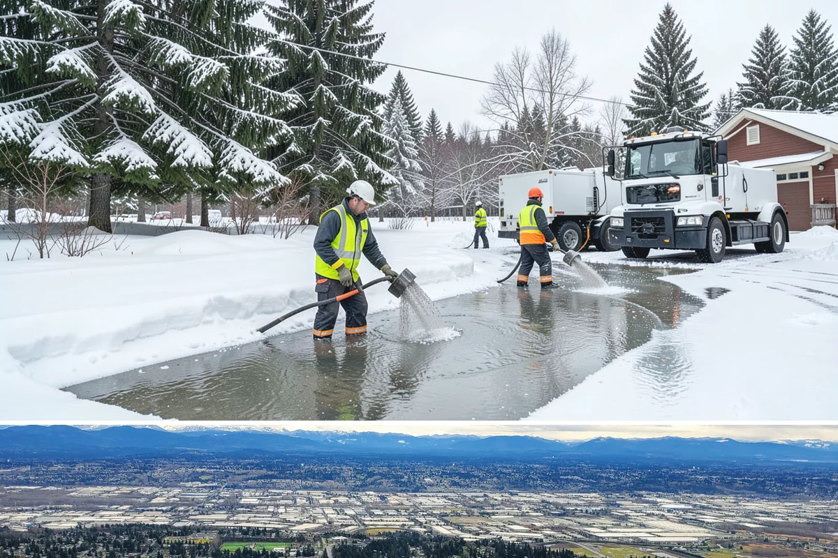 Snow Plowing in SeaTac, King County, WA - Plowing runs from the first accumulating snow, typically late November, through the end of the season in February or March.