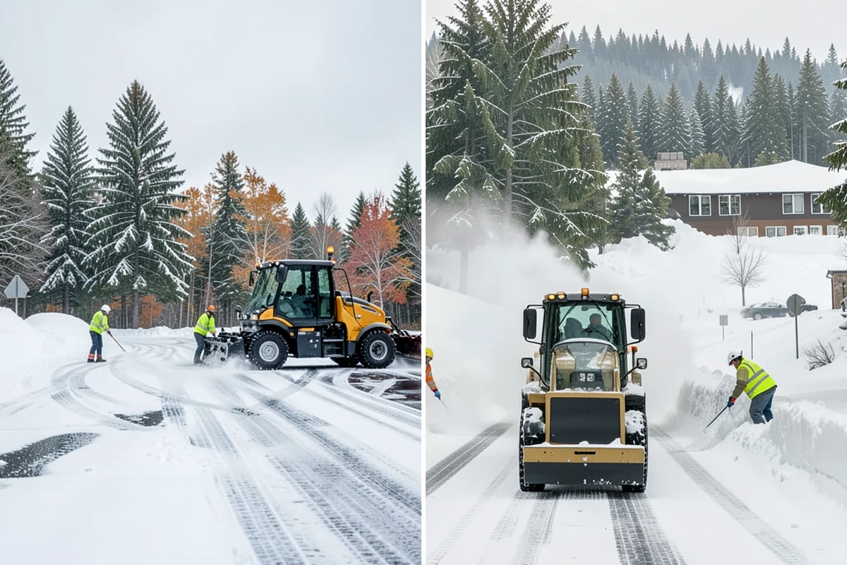 Snow Plowing in Seattle, King County, WA - Review the property and mark snow storage areas