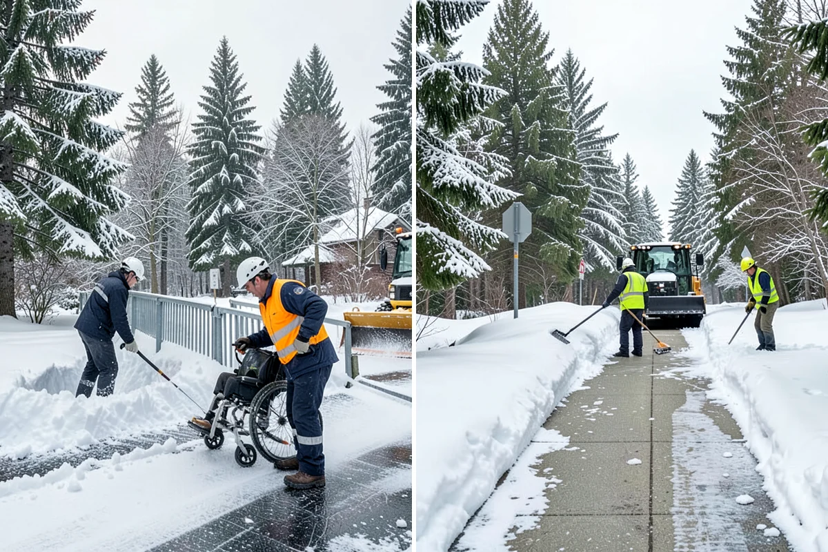 Snow Plowing in Sedro-Woolley, Skagit County, WA - Review the property and mark snow storage areas