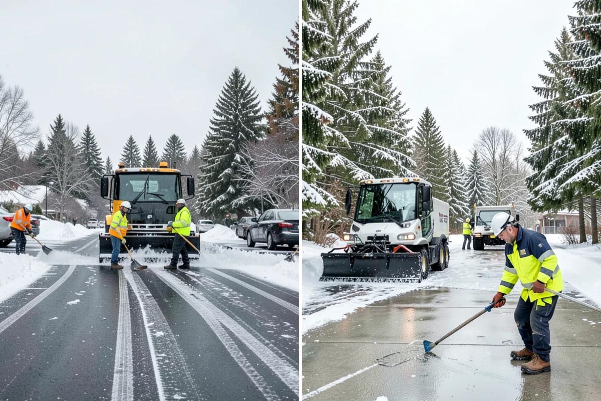 Snow Plowing in Shoreline, King County, WA - Review the property and mark snow storage areas
