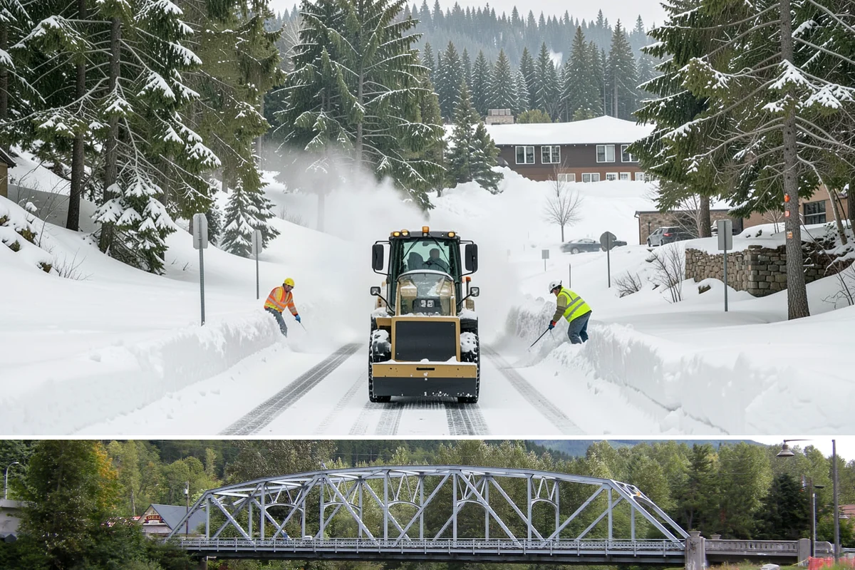Snow Plowing in Skykomish, King County, WA - Plowing runs from the first accumulating snow, typically late November, through the end of the season in February or March.