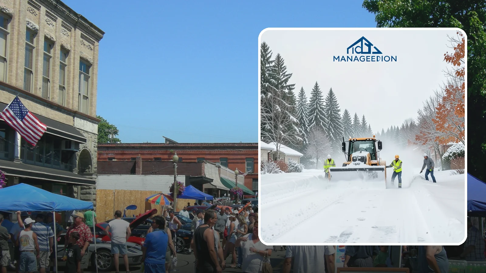 Snow Plowing in Snohomish, Snohomish County, WA - Our truck-mounted snow plowing quickly clears driveways, lots, and access roads across Western Washington.