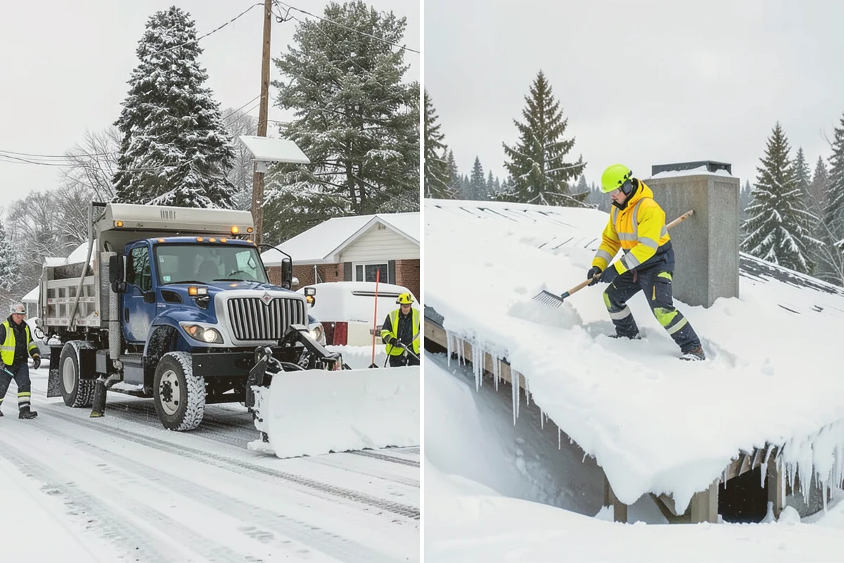 Snow Plowing in Snohomish, Snohomish County, WA - Review the property and mark snow storage areas