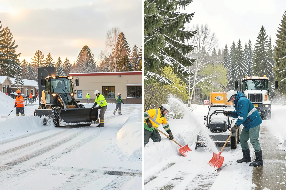 Snow Plowing in Tukwila, King County, WA - Review the property and mark snow storage areas