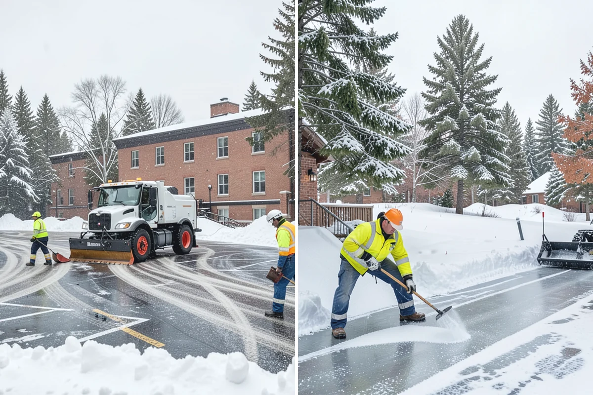 Snow Plowing in Wilkeson, Pierce County, WA - Review the property and mark snow storage areas