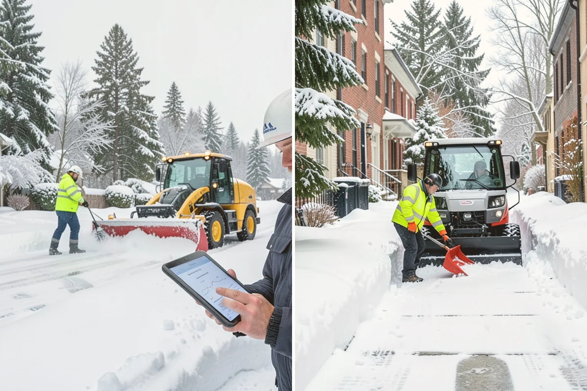 Snow Pusher Service in Algona, King County, WA - Match pusher size to the lot and host machine
