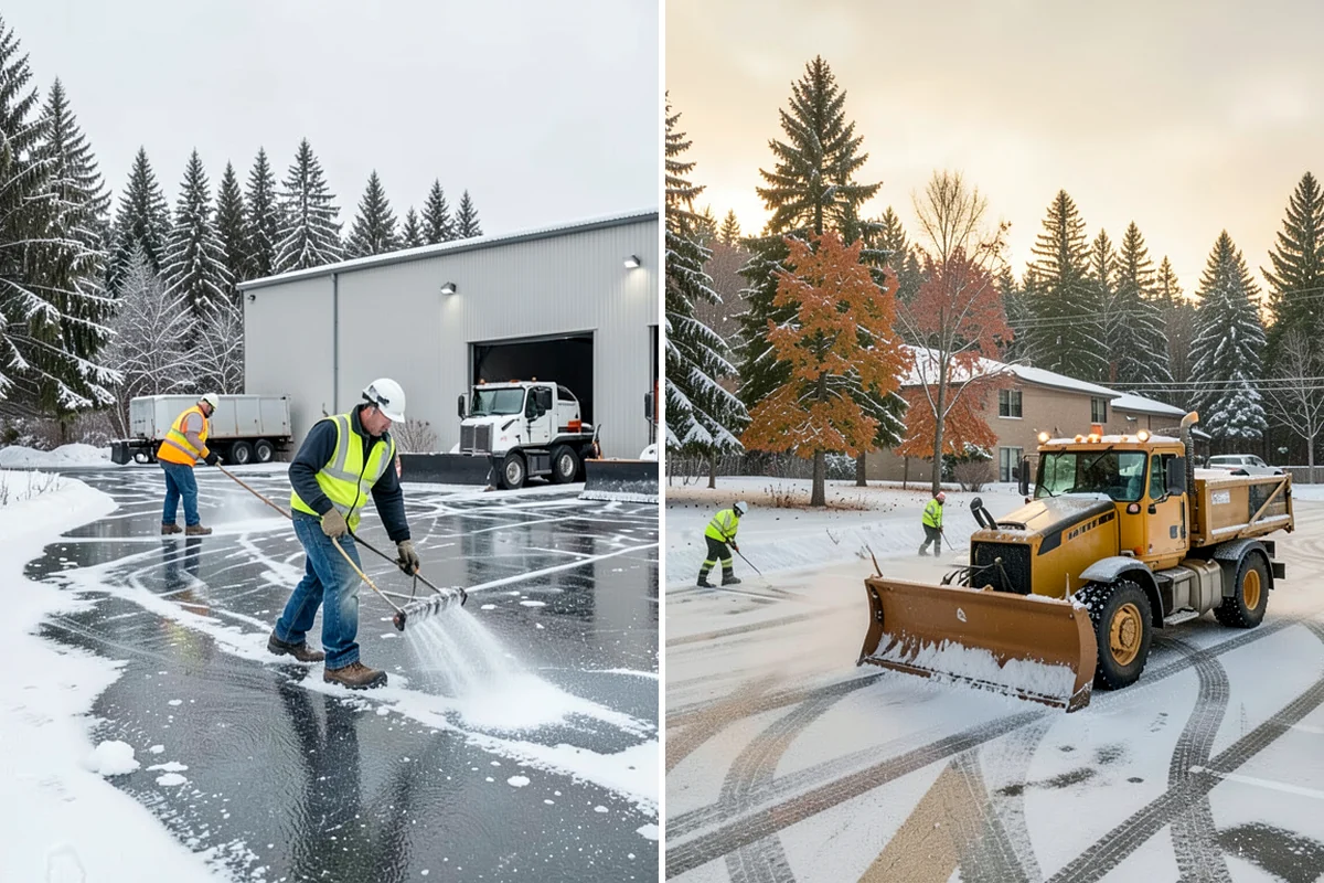 Snow Pusher Service in Arlington, Snohomish County, WA - Match pusher size to the lot and host machine