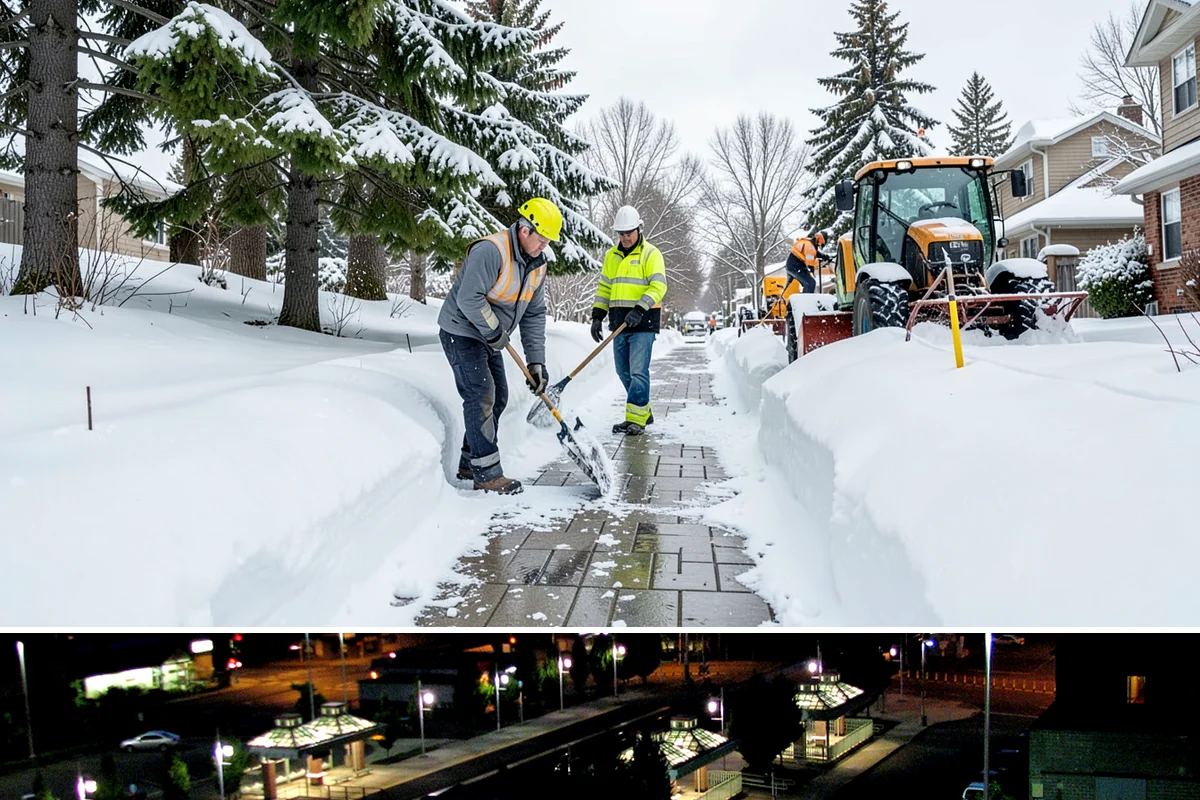 Snow Pusher Service in Auburn, King County, WA - Snow pusher service is in demand throughout the lowland snow season from late November through February on large commercial lots.