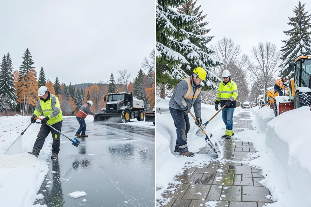 Snow Pusher Service in Bonney Lake, Pierce County, WA - Match pusher size to the lot and host machine