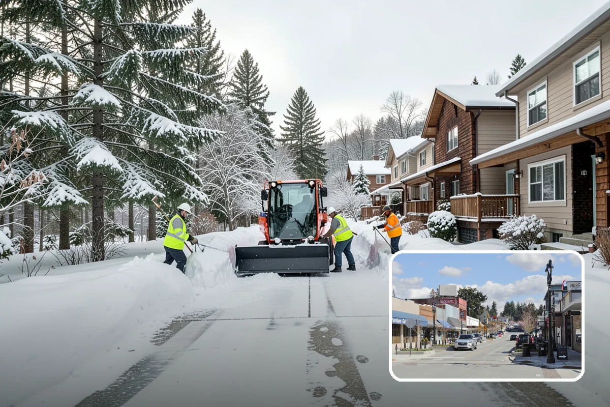Snow Pusher Service in Bothell, King County, WA - Large-volume clearing built for wide open lots