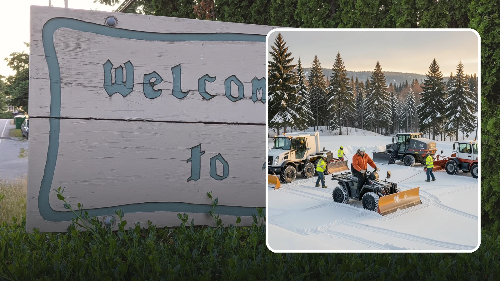 Snow Pusher Service in Brier, Snohomish County, WA - Our box-blade snow pushers clear wide open lots quickly by moving large volumes in every pass.