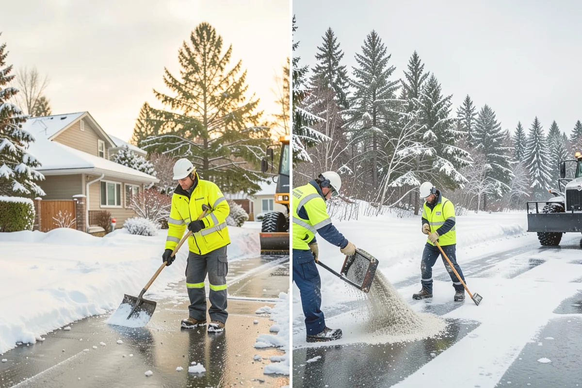 Snow Pusher Service in Brier, Snohomish County, WA - Match pusher size to the lot and host machine