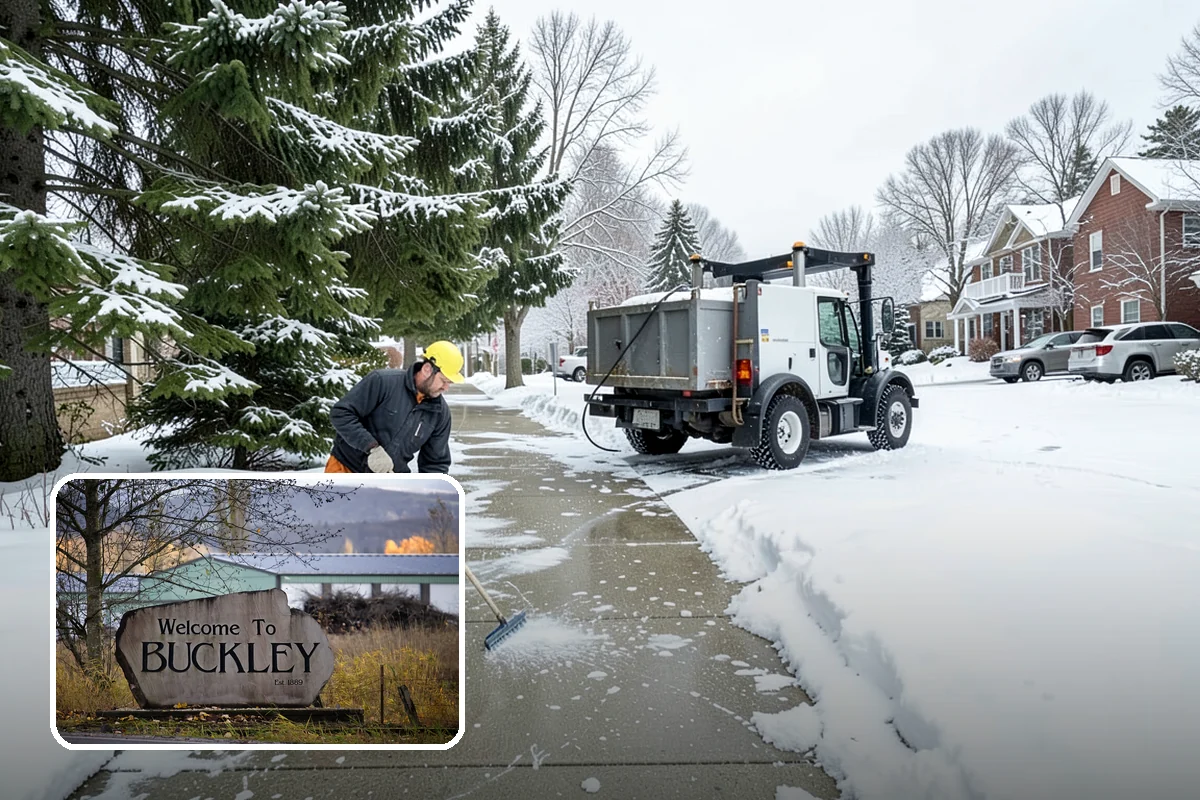 Snow Pusher Service in Buckley, Pierce County, WA - Large-volume clearing built for wide open lots
