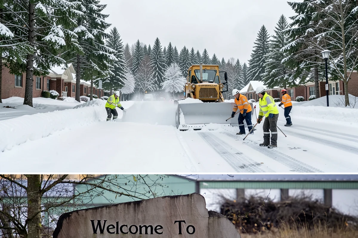 Snow Pusher Service in Buckley, Pierce County, WA - Snow pusher service is in demand throughout the lowland snow season from late November through February on large commercial lots.
